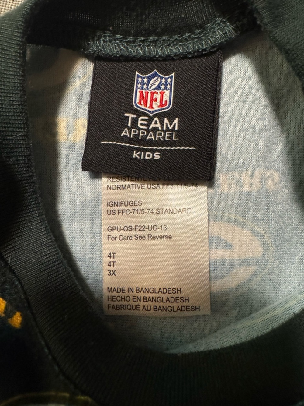 Kids NFL Green Bay Packers Pajama Set - Picture 2 of 4